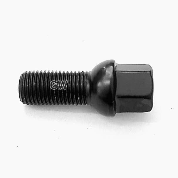 Болты сферические черные М14х1.5 L27 для Audi, Skoda, VW, Mercedes (8шт.) 3