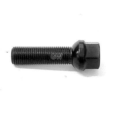 Болты сферические черные М14х1.5 L45 для Audi, Mercedes, Skoda, VW (16шт.) 3
