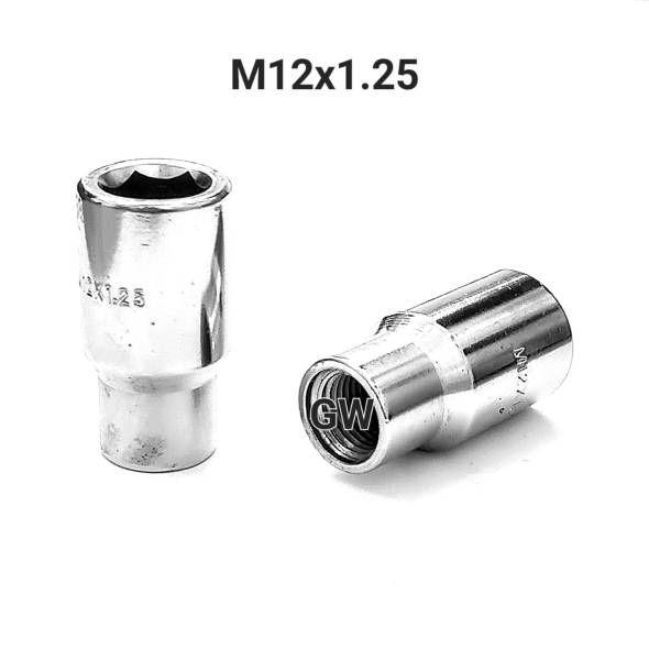 Колесные гайки М12х1.25 с носиком 14 мм (24шт.)