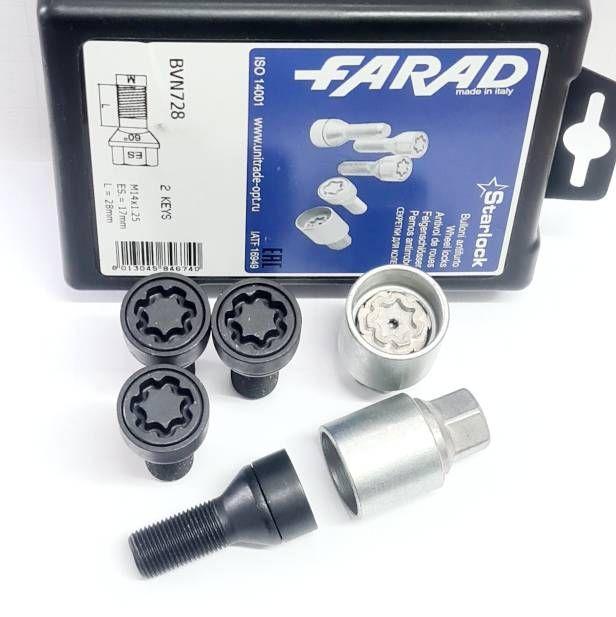 Секретные болты М14х1.25 пр-во Farad для BMW 3
