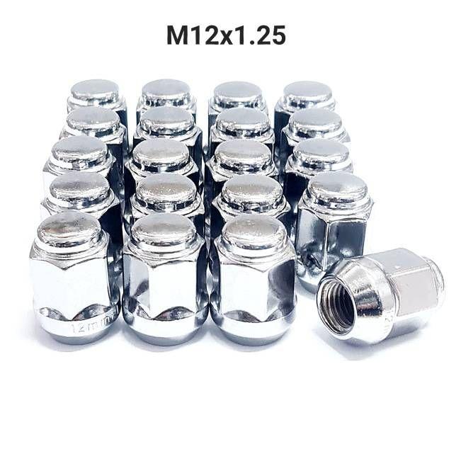 Колесные гайки М12х1.25 конусные L30 мм (24шт.)