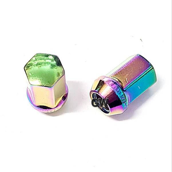 Колесные гайки 1/2-20" цвет радужный 3