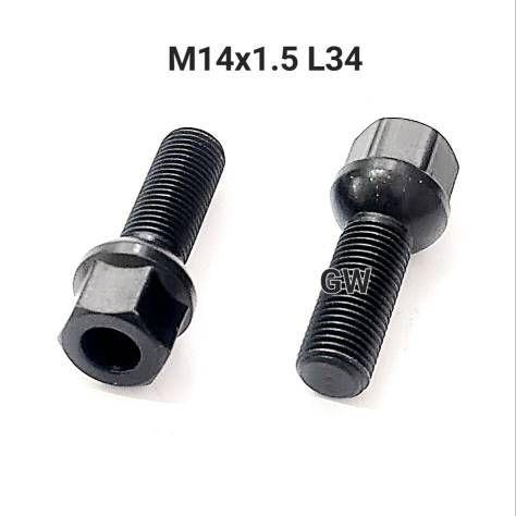 Болты сферические М14х1.5 L34 для Audi, Mercedes, Skoda, VW (16шт.)